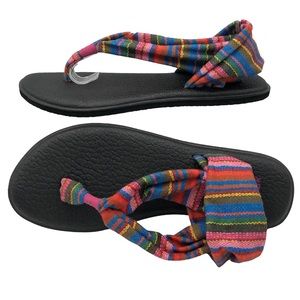 Sanuk Yoga Mat Sling Sandals Size 8